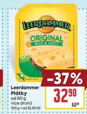 Leerdammer Plátky od 80 g 