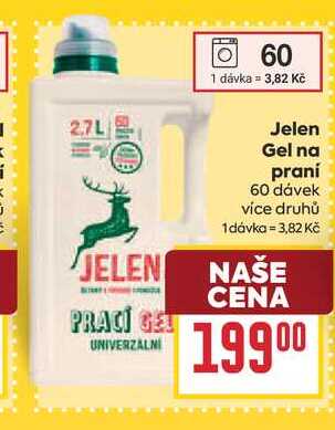 Jelen Gel na praní 60 dávek 