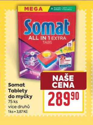 Somat Tablety do myčky 75 ks