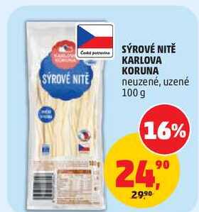 SÝROVÉ NITĚ KARLOVA KORUNA neuzené, 100 g