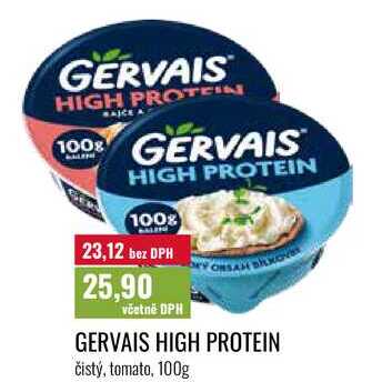 GERVAIS HIGH PROTEIN, čistý, tomato, 100g