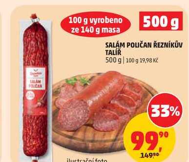 SALÁM POLIČAN ŘEZNÍKŮV TALÍŘ, 500 g