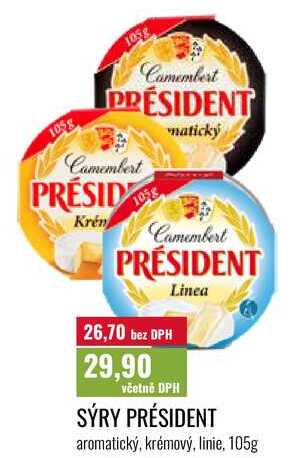 SÝRY PRÉSIDENT 105g 