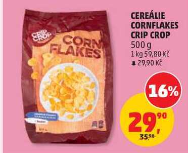 CEREÁLIE CORNFLAKES CRIP CROP, 500 g