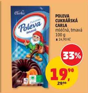 POLEVA CUKRÁŘSKÁ CARLA mléčná, 100 g