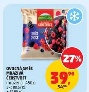 OVOCNÁ SMĚS MRAZIVÁ ČERSTVOST mražená, 450 g