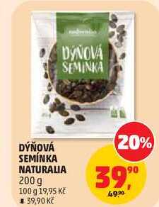 DÝŇOVÁ SEMÍNKA NATURALIA, 200 g