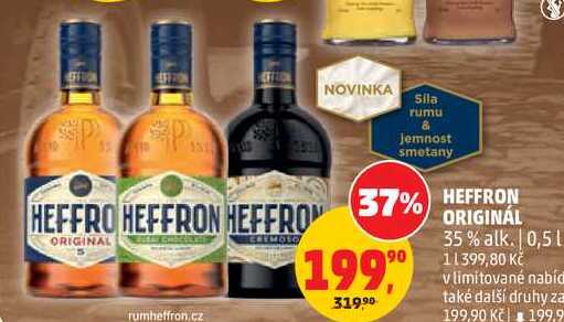 HEFFRON ORIGINÁL 35% alk., 0,5 l
