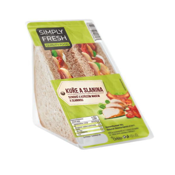 Simply Fresh Sendvič s kuřecím masem a slaninou