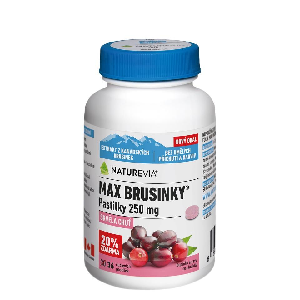 Naturevia Max Brusinky 30+6 pastilek