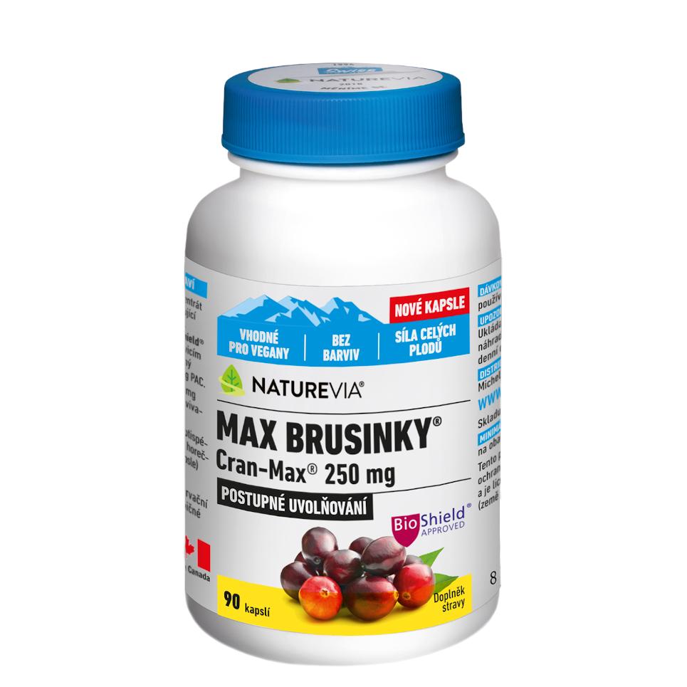 Naturevia Max Brusinky Cran-max 90 kapslí