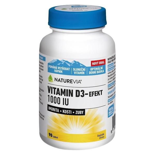 NatureVia Vitamin D3-efekt 1000 IU 90 tablet