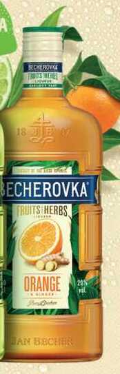 BECHEROVKA FRUITS HERBS ORANGE 0,7l