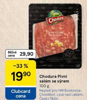 Pivní salám se sýrem, 100 g