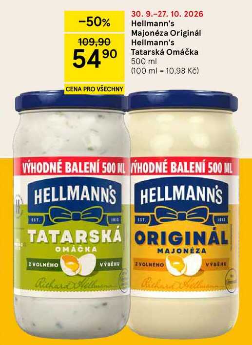 Hellmann's Majonéza Originál, 500 ml 