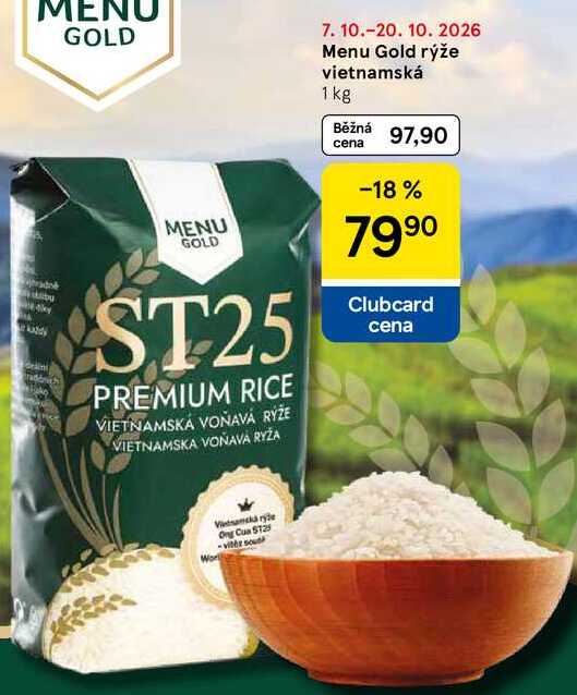 Menu Gold rýže vietnamská, 1 kg