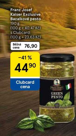 Franz Josef Kaiser Exclusive Bazalkové pesto, 190 g