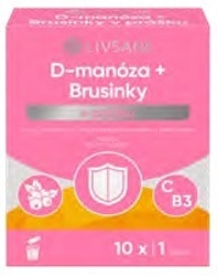 LIVSANE D–manóza + Brusinky v prášku