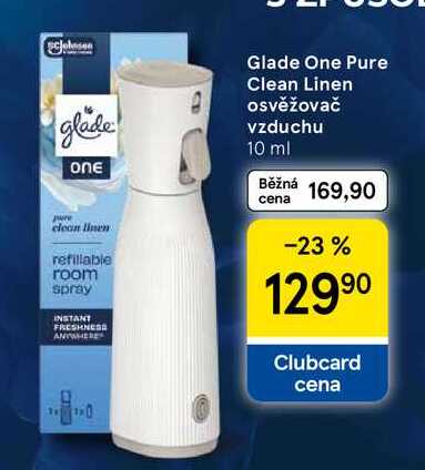 Glade One Pure Clean Linen osvěžovač vzduchu, 10 ml Tesco