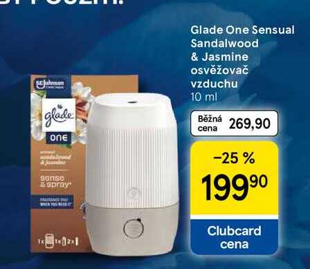 Glade One Sensual Sandalwood & Jasmine osvěžovač vzduchu, 10 ml Tesco