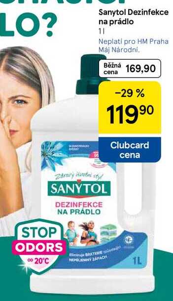 Sanytol Dezinfekce na prádlo, 1 l Tesco