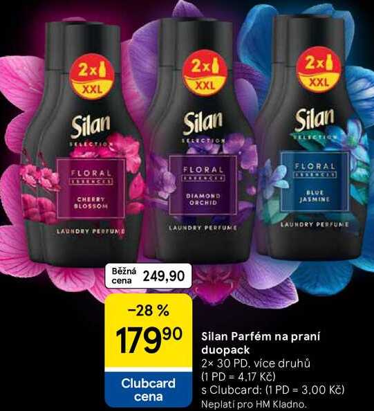 Silan Parfém na praní duopack, 2× 30 PD, více druhů Tesco