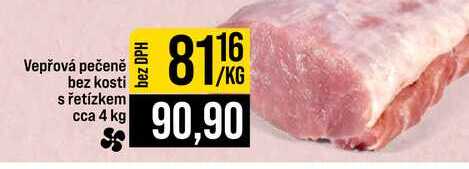 Vepřová pečeně bez kosti s řetízkem cca 4 kg 1kg
