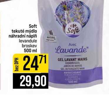 Soft tekuté mýdlo náhradní náplň broskev 500 ml JIP