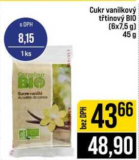 Cukr vanilkový třtinový BIO (6x7,5 g) 45 g  v akci