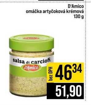 D'Amico omáčka artyčoková krémová 130 g 
