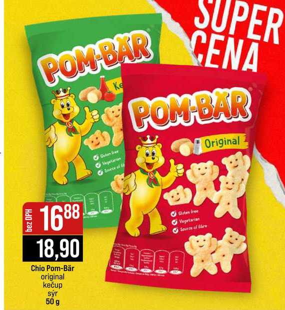 Chio Pom-Bär original kečup sýr 50 g