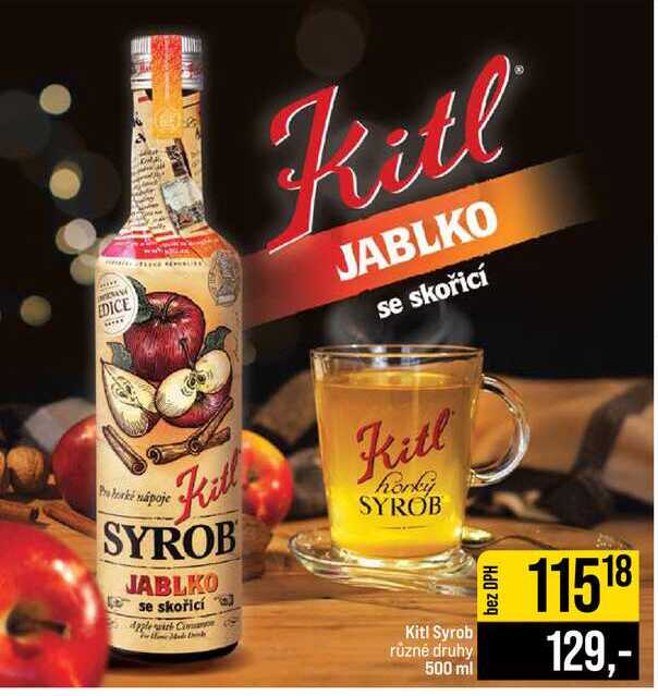 Kitl Syrob různé druhy 500 ml