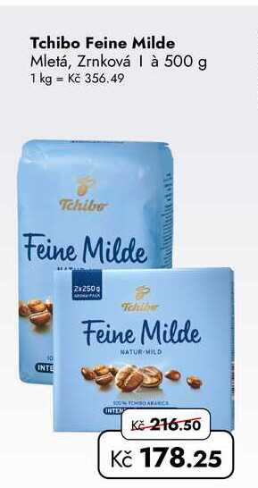 Tchibo Feine Milde Mletá, Zrnková 500 g