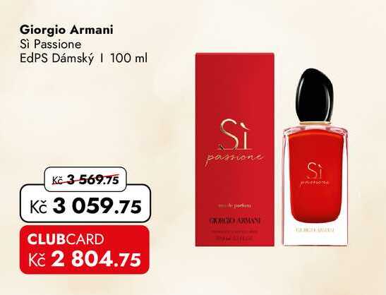 Giorgio Armani Sì Passione EdPS Dámský 100 ml 
