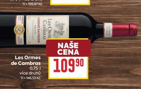 Les Ormes de Cambras 0,75l