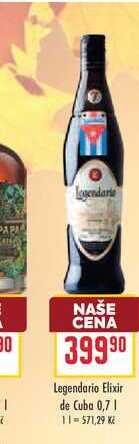 Legendario Elixir de Cuba 0,7l
