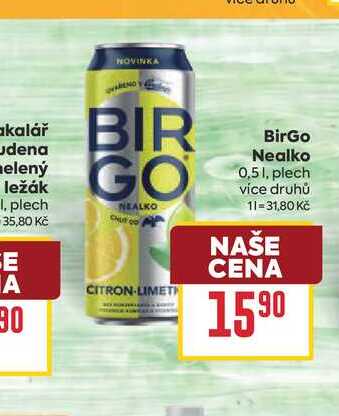 BirGo Nealko 0,51, plech