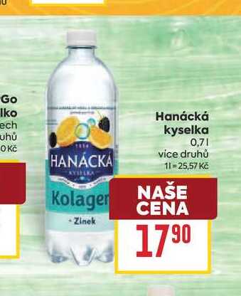 Hanácká kyselka 0,7l