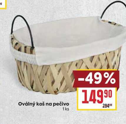 Oválný koš na pečivo 1ks
