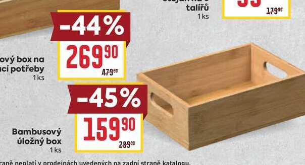 Bambusový úložný box 1ks 