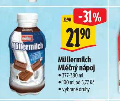 Müllermilch Mléčný nápoj 377-380 ml