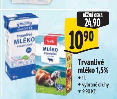 Trvanlivé mléko 1 l