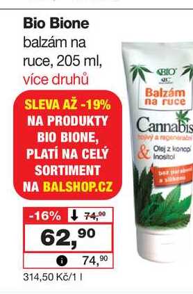 Bio Bione balzám na ruce, 205 ml Barvy a laky drogerie 