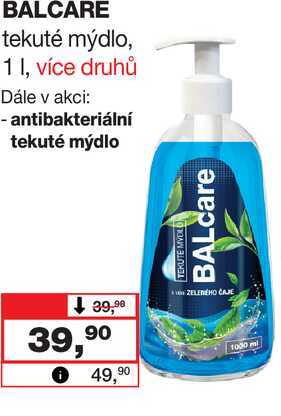 BALCARE tekuté mýdlo, 1l Barvy a laky drogerie 