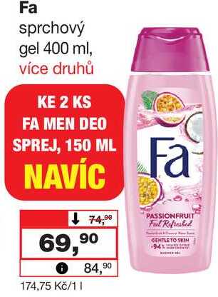 Fa sprchový gel 400 ml Barvy a laky drogerie 