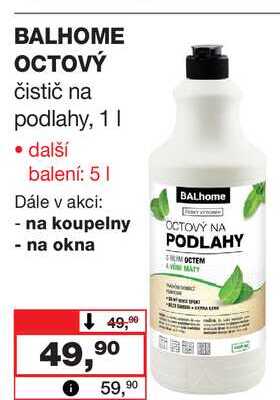 BALHOME OCTOVÝ čistič na podlahy, 1l Barvy a laky drogerie 