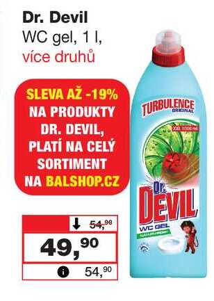 Dr. Devil WC gel, 1l Barvy a laky drogerie 