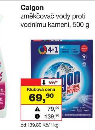 Calgon změkčovač vody proti vodnímu kameni, 500 g Barvy a laky drogerie 