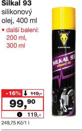Silkal 93 silikonový olej, 400 ml Barvy a laky drogerie 