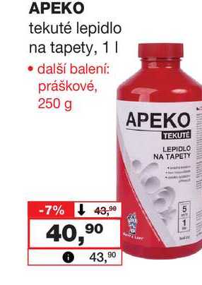 APEKO tekuté lepidlo na tapety, 1l Barvy a laky drogerie 